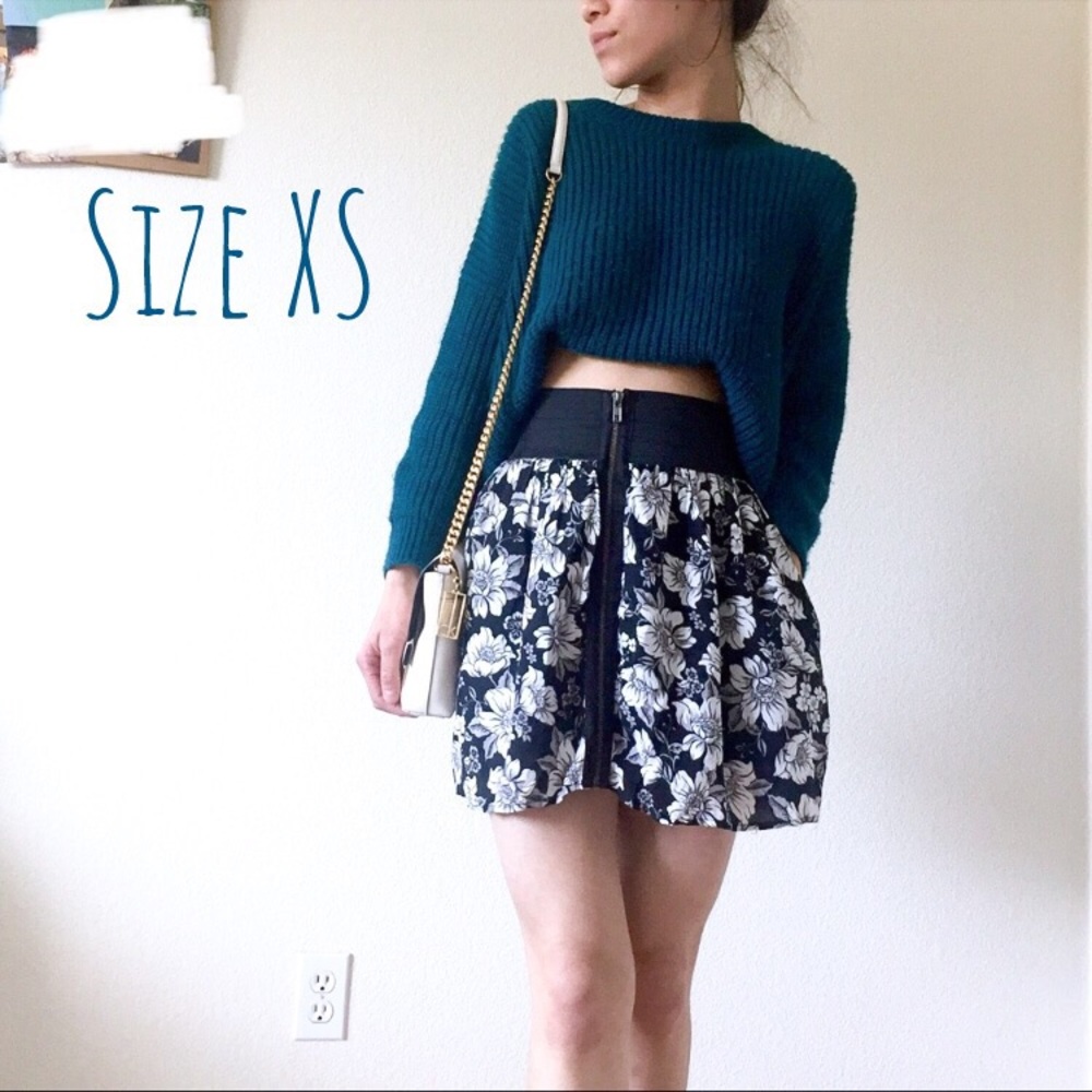 BOGO Free❣️ High Waist Floral Skirt